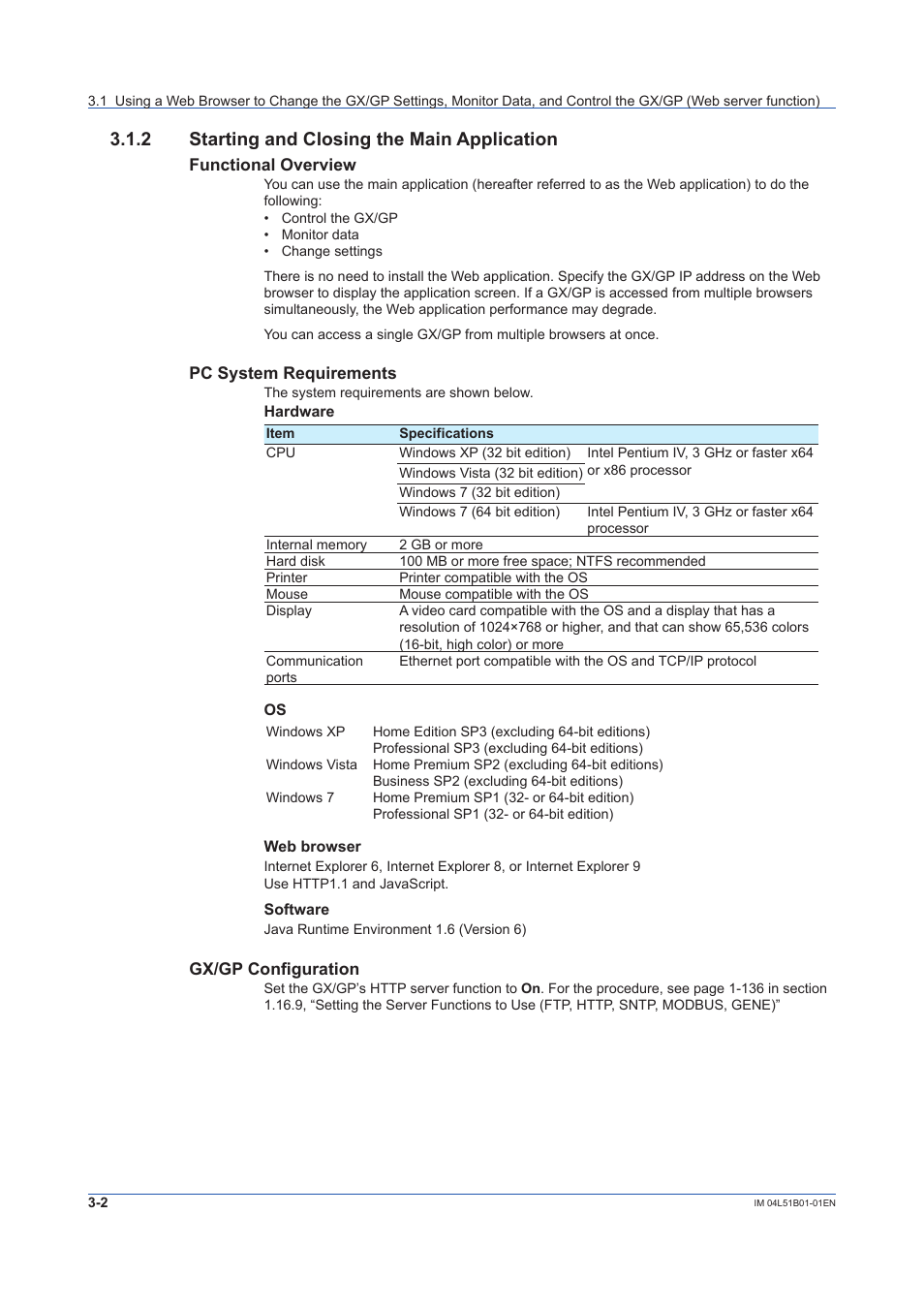 2 starting and closing the main application, Starting and closing the main application -2 | Yokogawa Touch Screen GP20 User Manual | Page 254 / 446