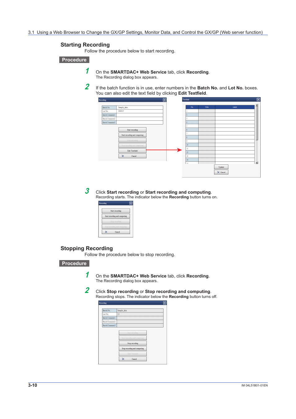 Yokogawa Touch Screen GP20 User Manual | Page 262 / 446