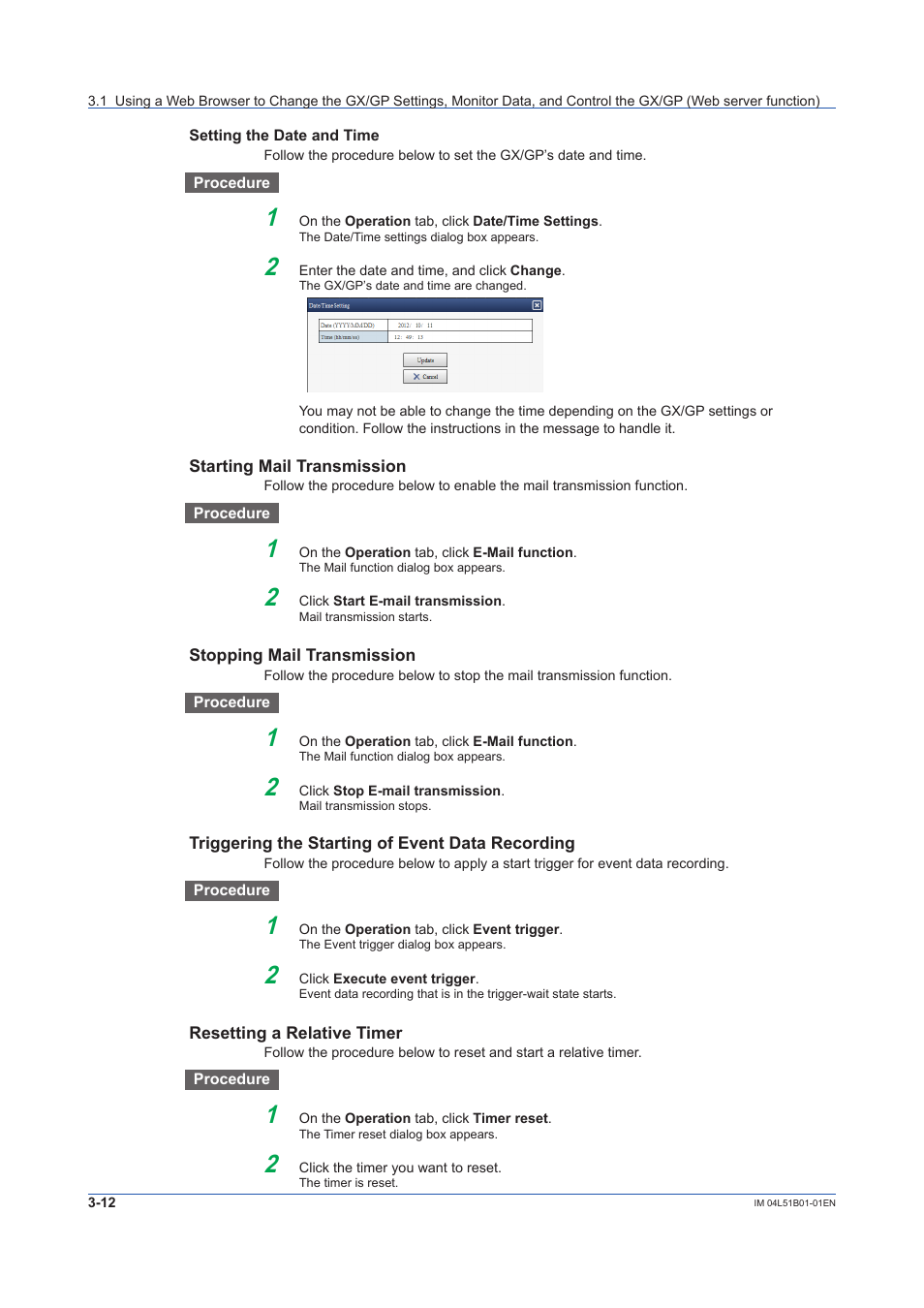 Yokogawa Touch Screen GP20 User Manual | Page 264 / 446