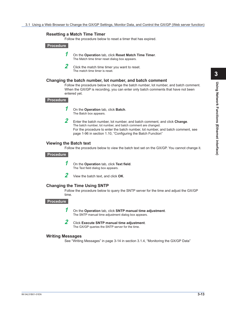 Yokogawa Touch Screen GP20 User Manual | Page 265 / 446