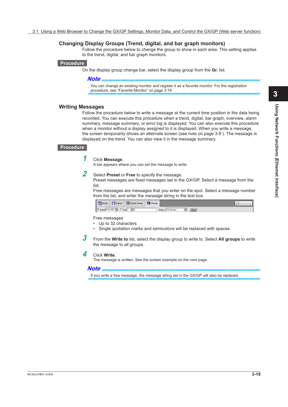 Yokogawa Touch Screen GP20 User Manual | Page 271 / 446