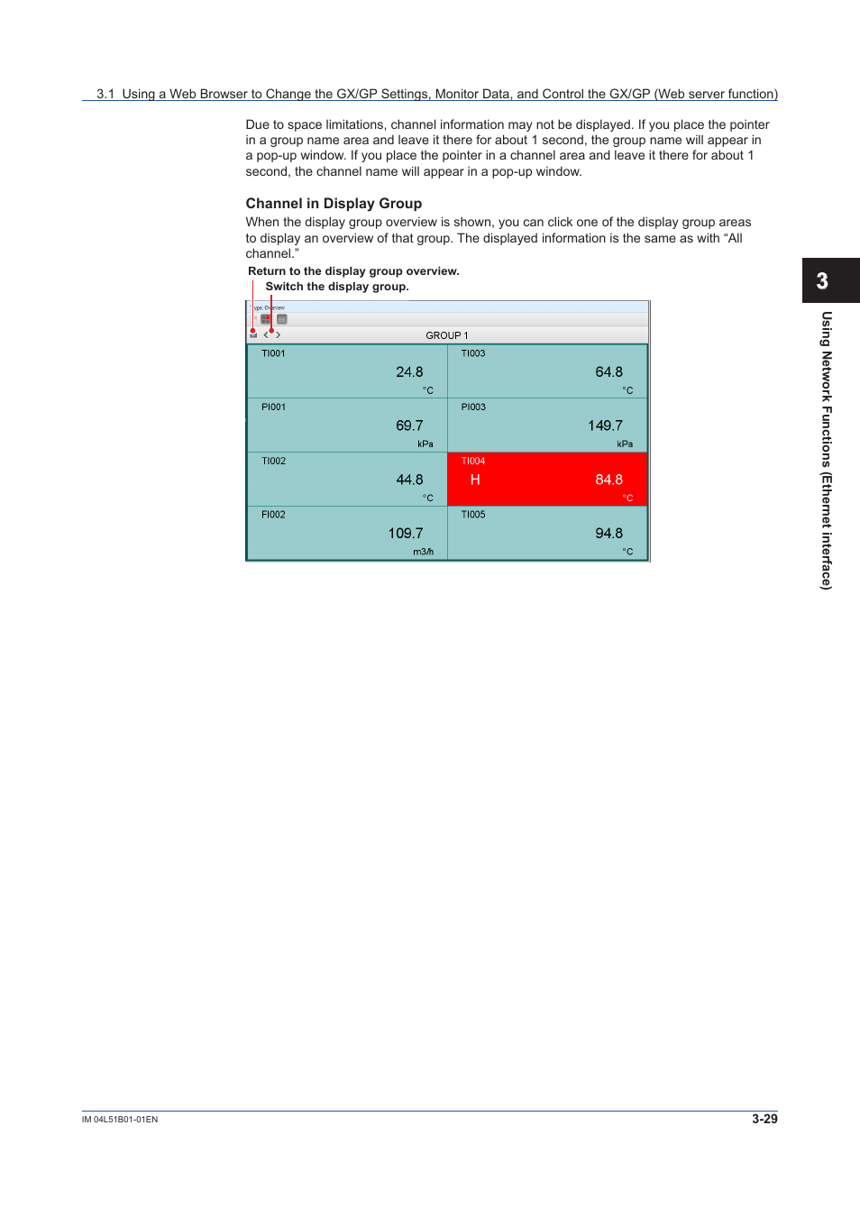 Yokogawa Touch Screen GP20 User Manual | Page 281 / 446