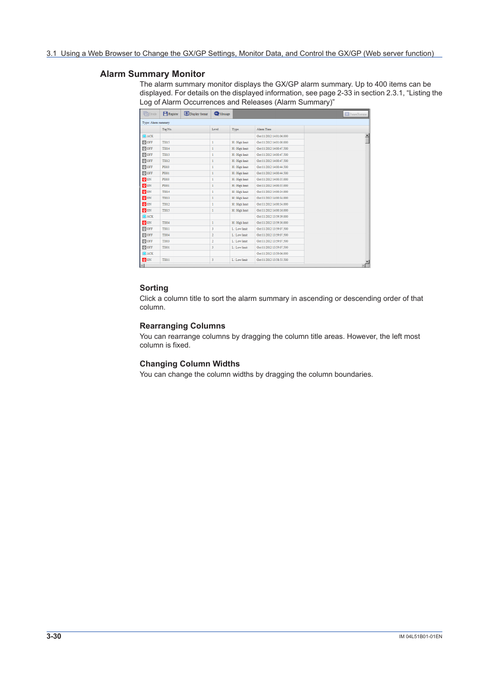 Yokogawa Touch Screen GP20 User Manual | Page 282 / 446