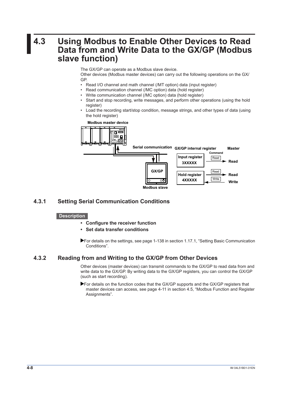 1 setting serial communication conditions, Setting serial communication conditions -8 | Yokogawa Touch Screen GP20 User Manual | Page 328 / 446