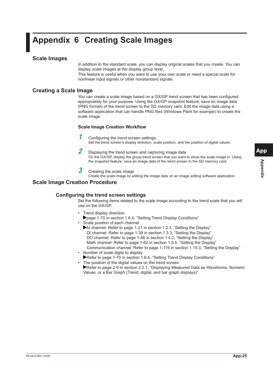 Appendix 6 creating scale images, Creating scale images | Yokogawa Touch Screen GP20 User Manual | Page 401 / 446