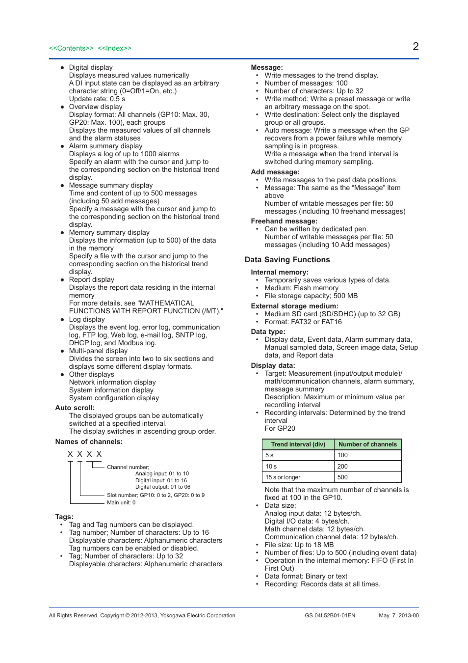 Yokogawa Touch Screen GP20 User Manual | Page 427 / 446