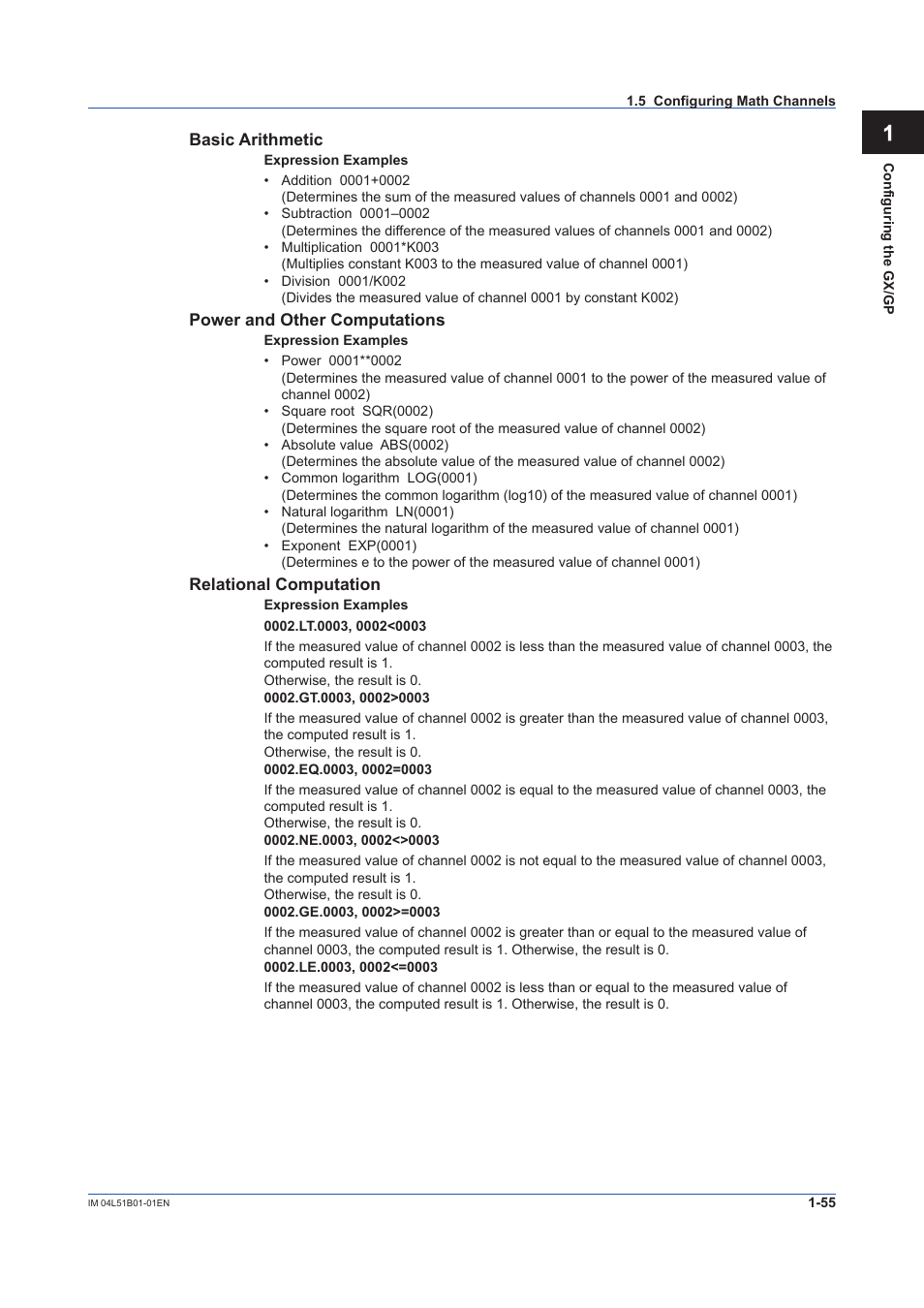 Yokogawa Touch Screen GP20 User Manual | Page 69 / 446