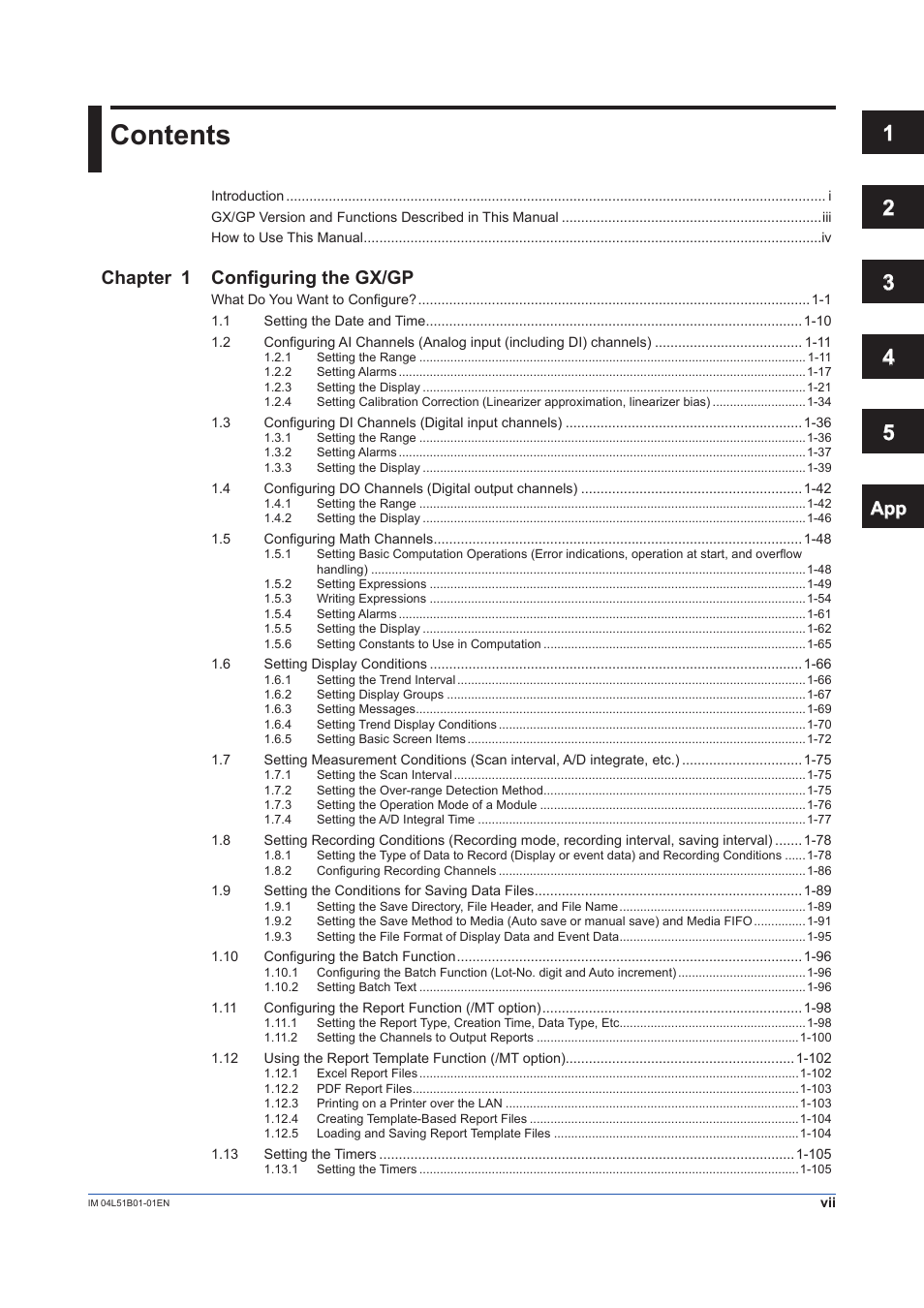 Yokogawa Touch Screen GP20 User Manual | Page 9 / 446