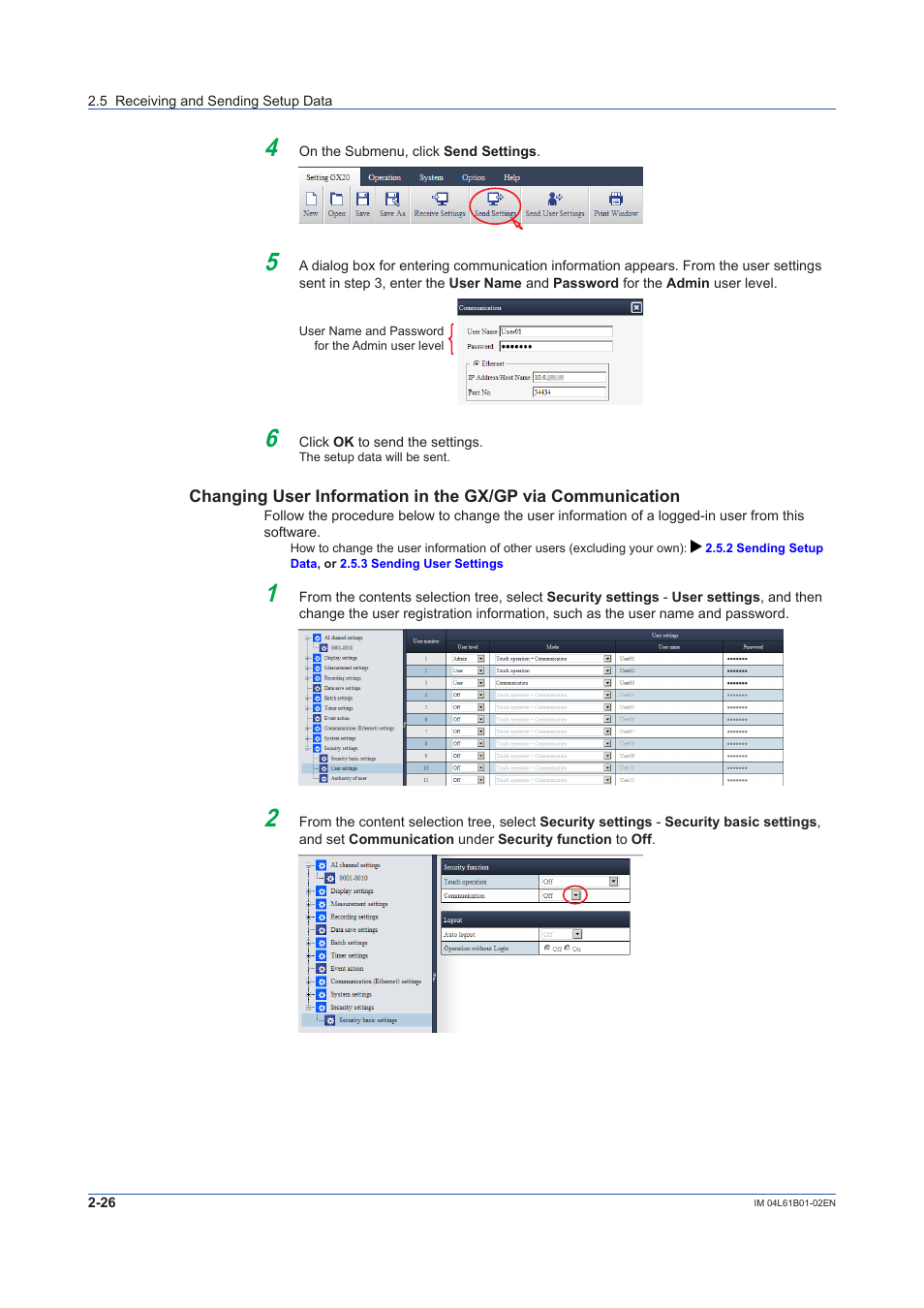 Yokogawa Touch Screen GP20 User Manual | Page 44 / 54