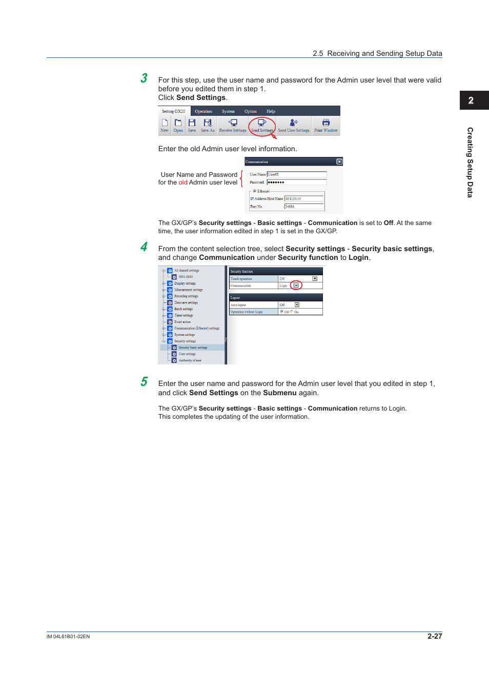 Yokogawa Touch Screen GP20 User Manual | Page 45 / 54