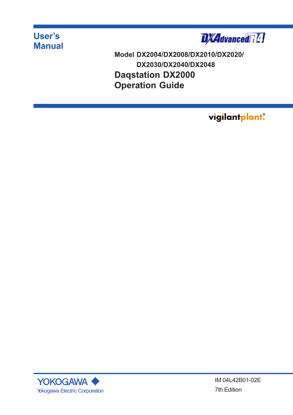 Yokogawa Button Operated DX2000 User Manual | 97 pages