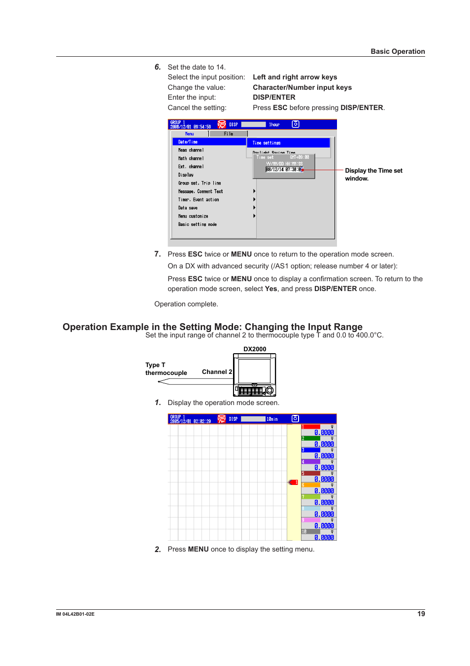 Yokogawa Button Operated DX2000 User Manual | Page 21 / 97