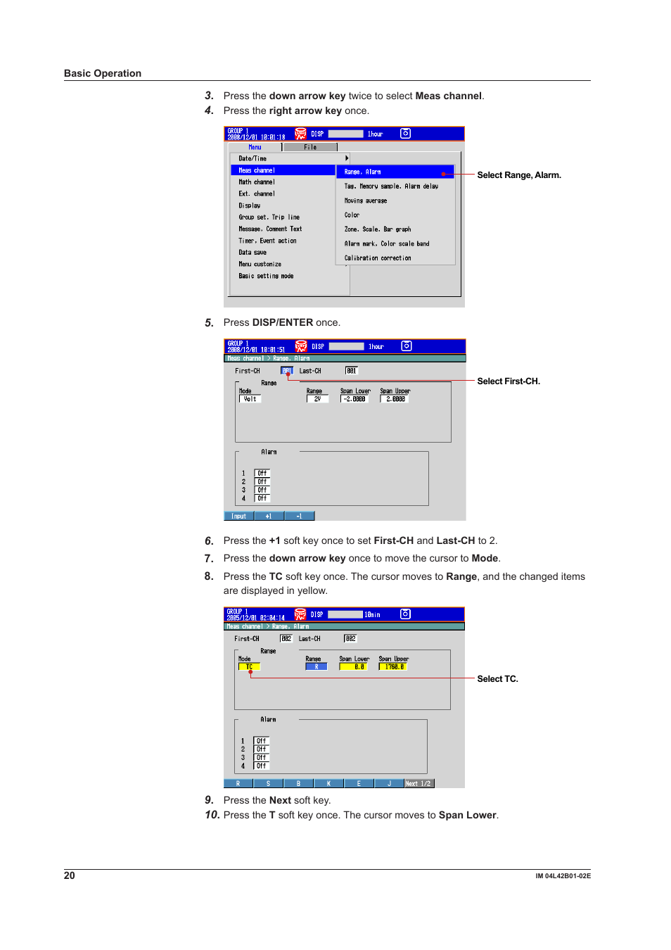 Yokogawa Button Operated DX2000 User Manual | Page 22 / 97