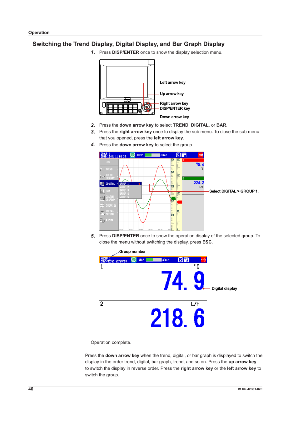 Yokogawa Button Operated DX2000 User Manual | Page 42 / 97