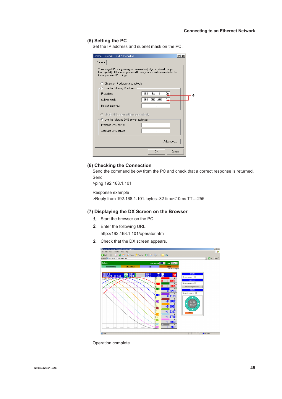 Yokogawa Button Operated DX2000 User Manual | Page 47 / 97