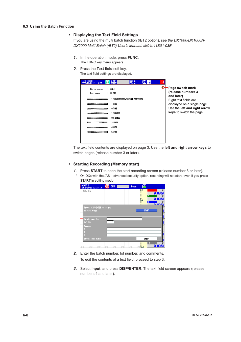 Yokogawa Button Operated DX2000 User Manual | Page 228 / 359