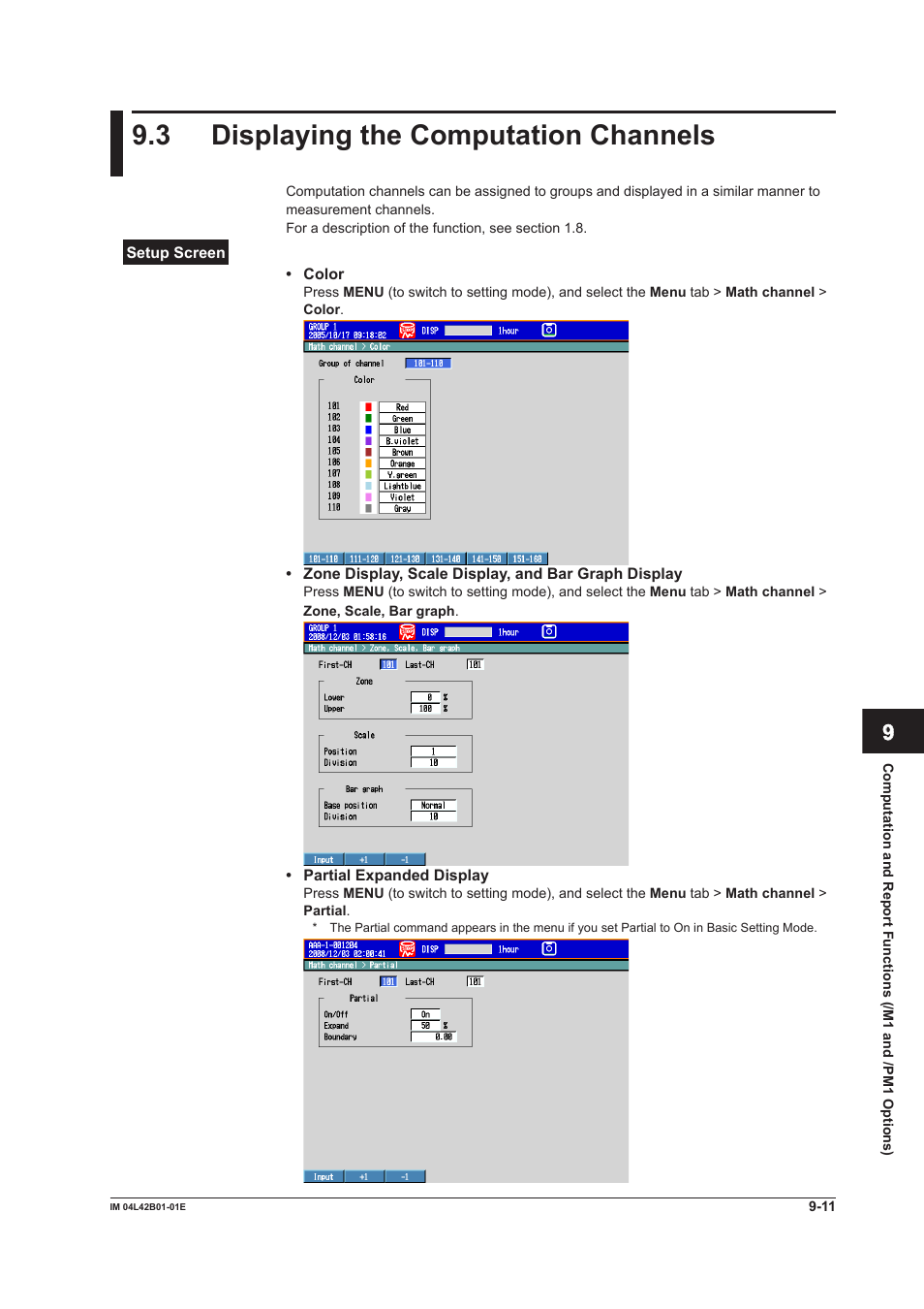 3 displaying the computation channels, Displaying the computation channels -11 | Yokogawa Button Operated DX2000 User Manual | Page 275 / 359