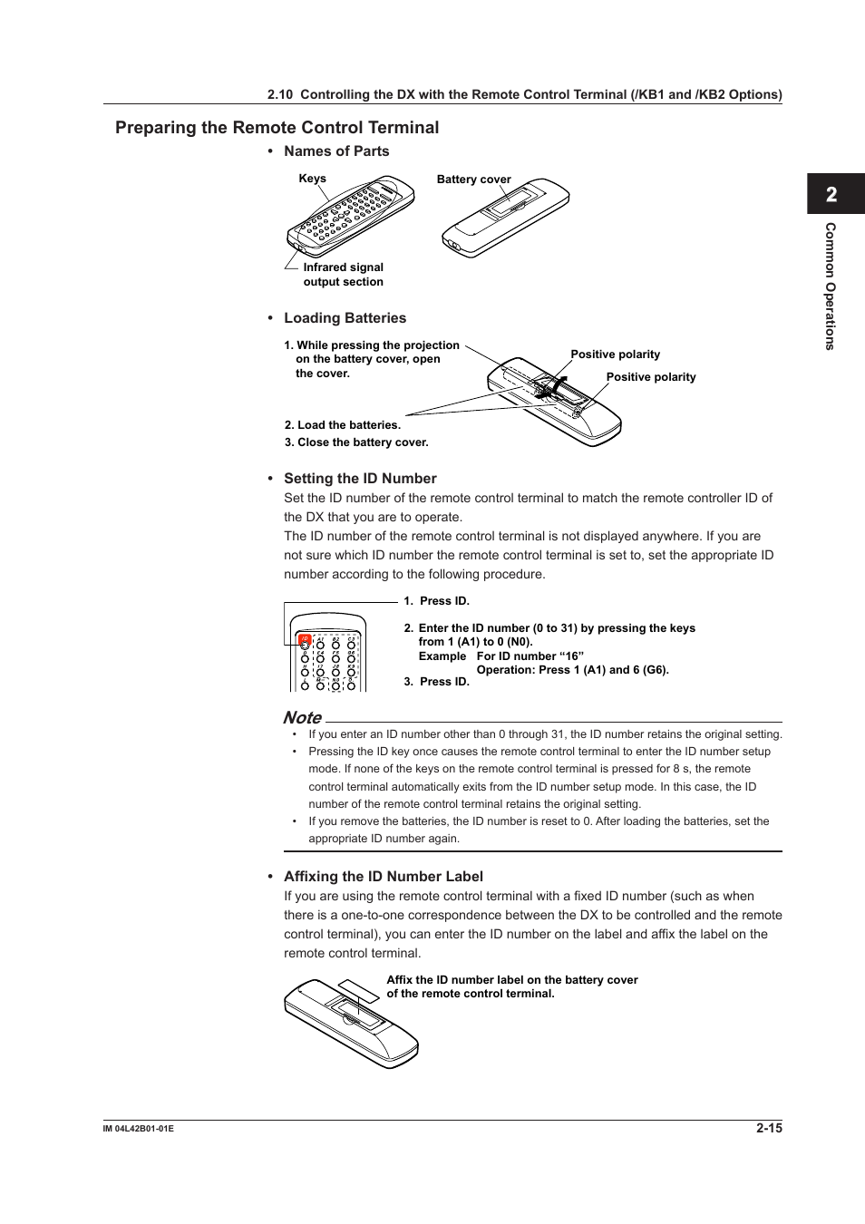 App index preparing the remote control terminal | Yokogawa Button Operated DX2000 User Manual | Page 84 / 359