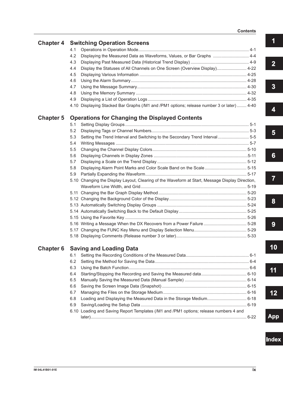 Yokogawa Removable Chassis DX1000N User Manual | Page 10 / 334
