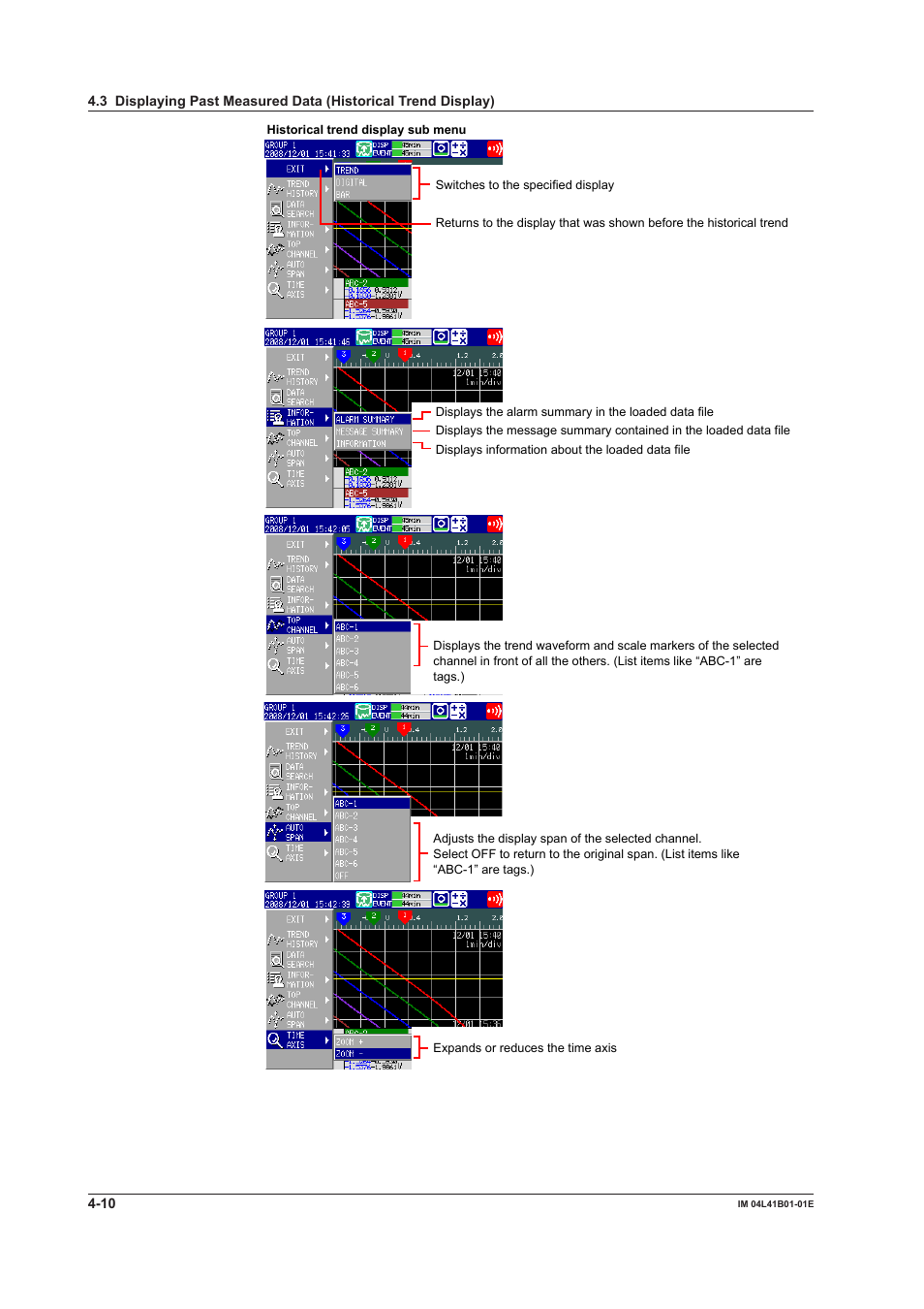 Yokogawa Removable Chassis DX1000N User Manual | Page 137 / 334