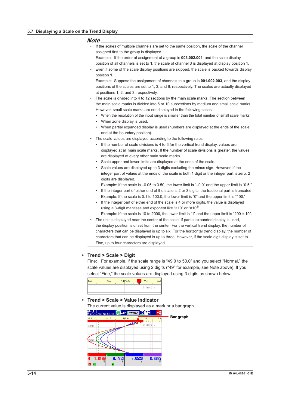 Yokogawa Removable Chassis DX1000N User Manual | Page 183 / 334