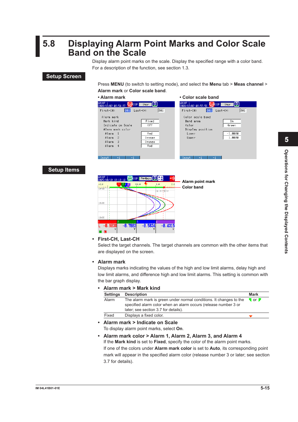 Yokogawa Removable Chassis DX1000N User Manual | Page 184 / 334