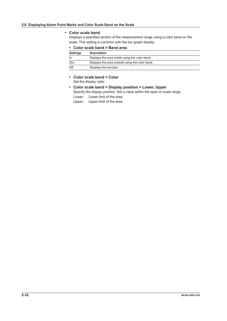 Yokogawa Removable Chassis DX1000N User Manual | Page 185 / 334