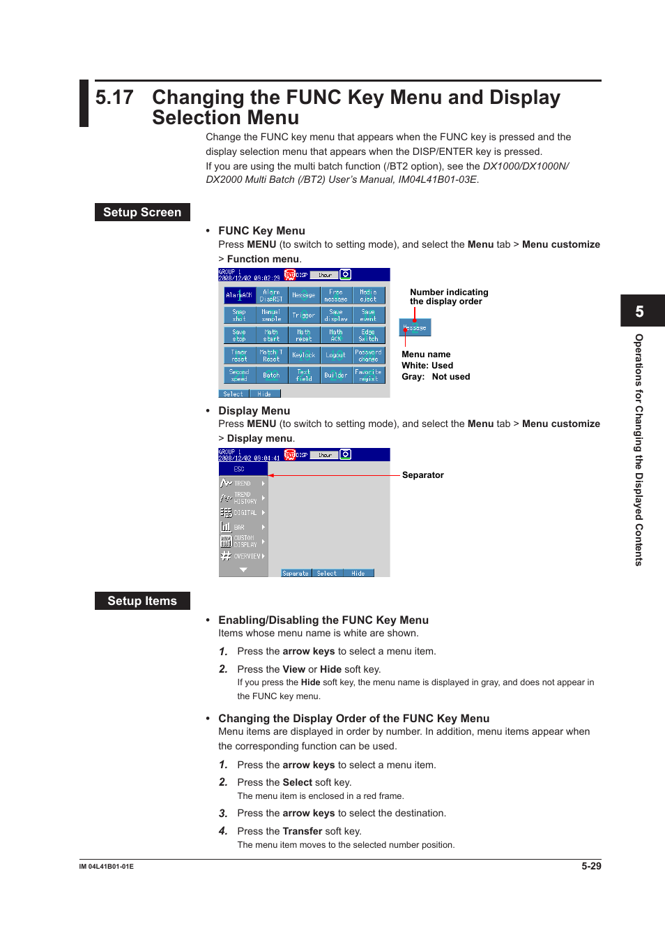 Yokogawa Removable Chassis DX1000N User Manual | Page 198 / 334