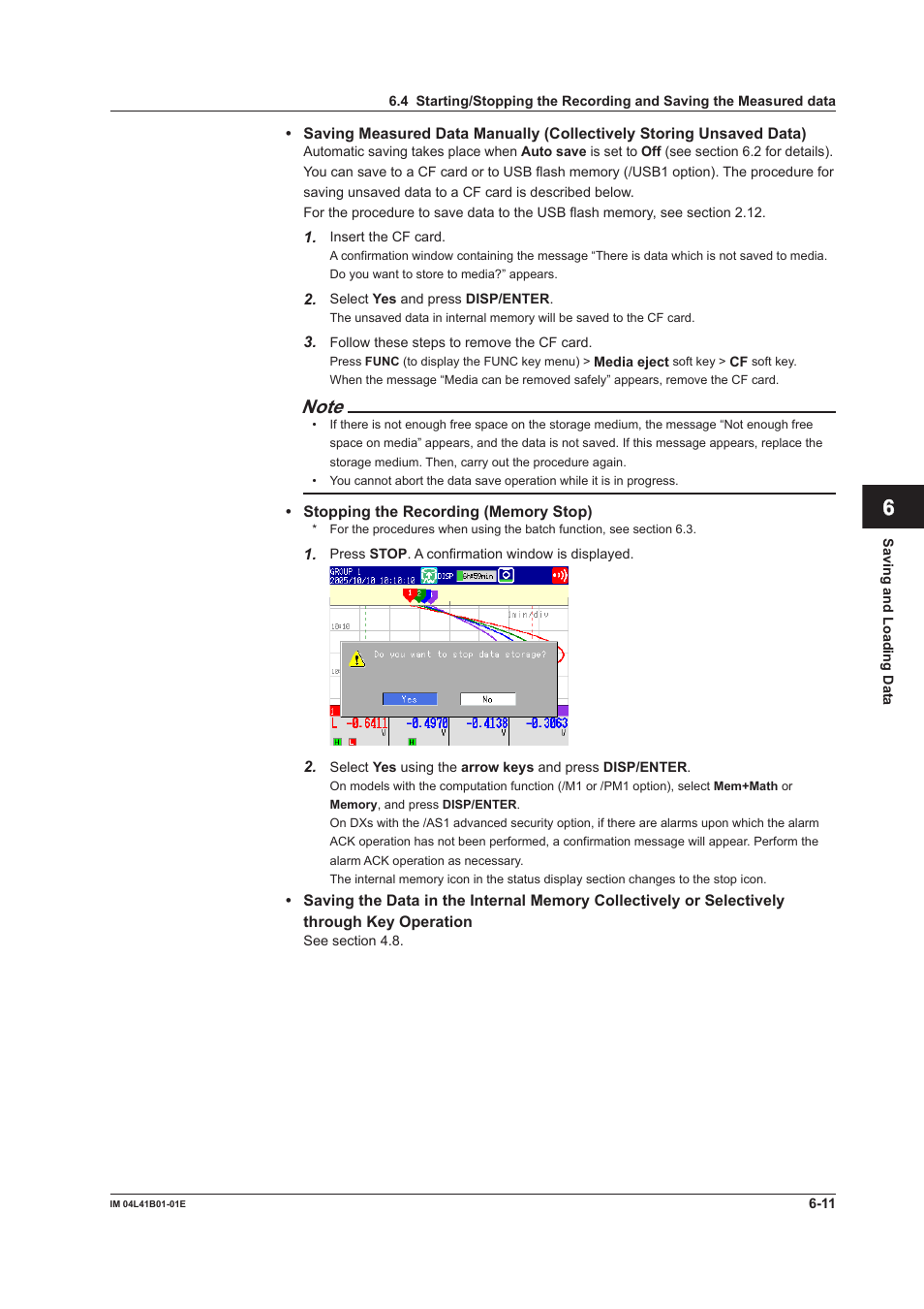 Yokogawa Removable Chassis DX1000N User Manual | Page 214 / 334