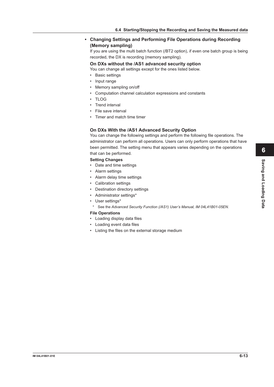 Yokogawa Removable Chassis DX1000N User Manual | Page 216 / 334