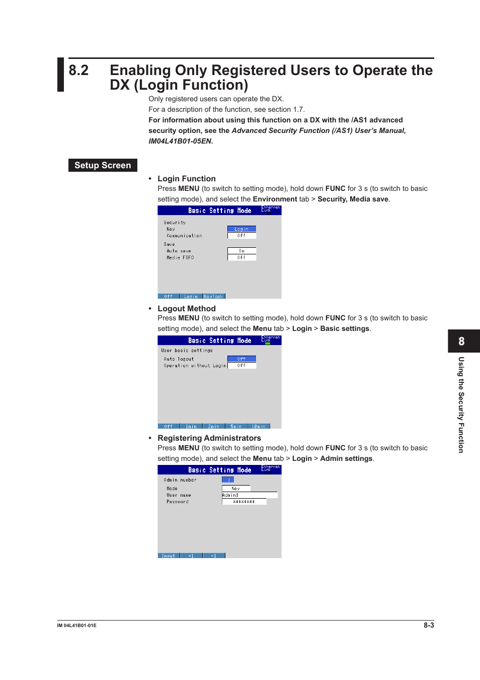 Yokogawa Removable Chassis DX1000N User Manual | Page 240 / 334