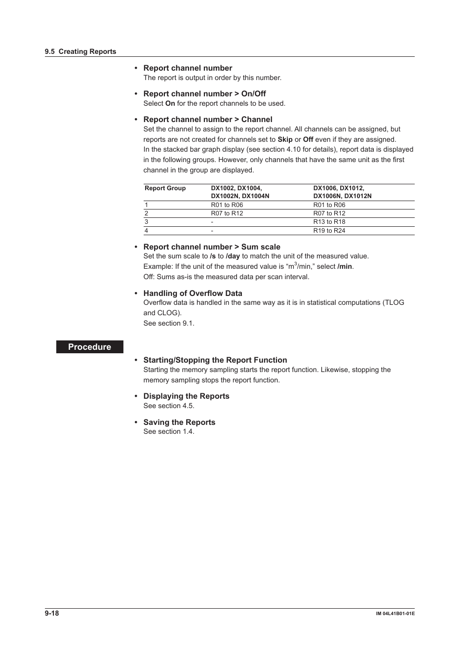 Procedure | Yokogawa Removable Chassis DX1000N User Manual | Page 262 / 334