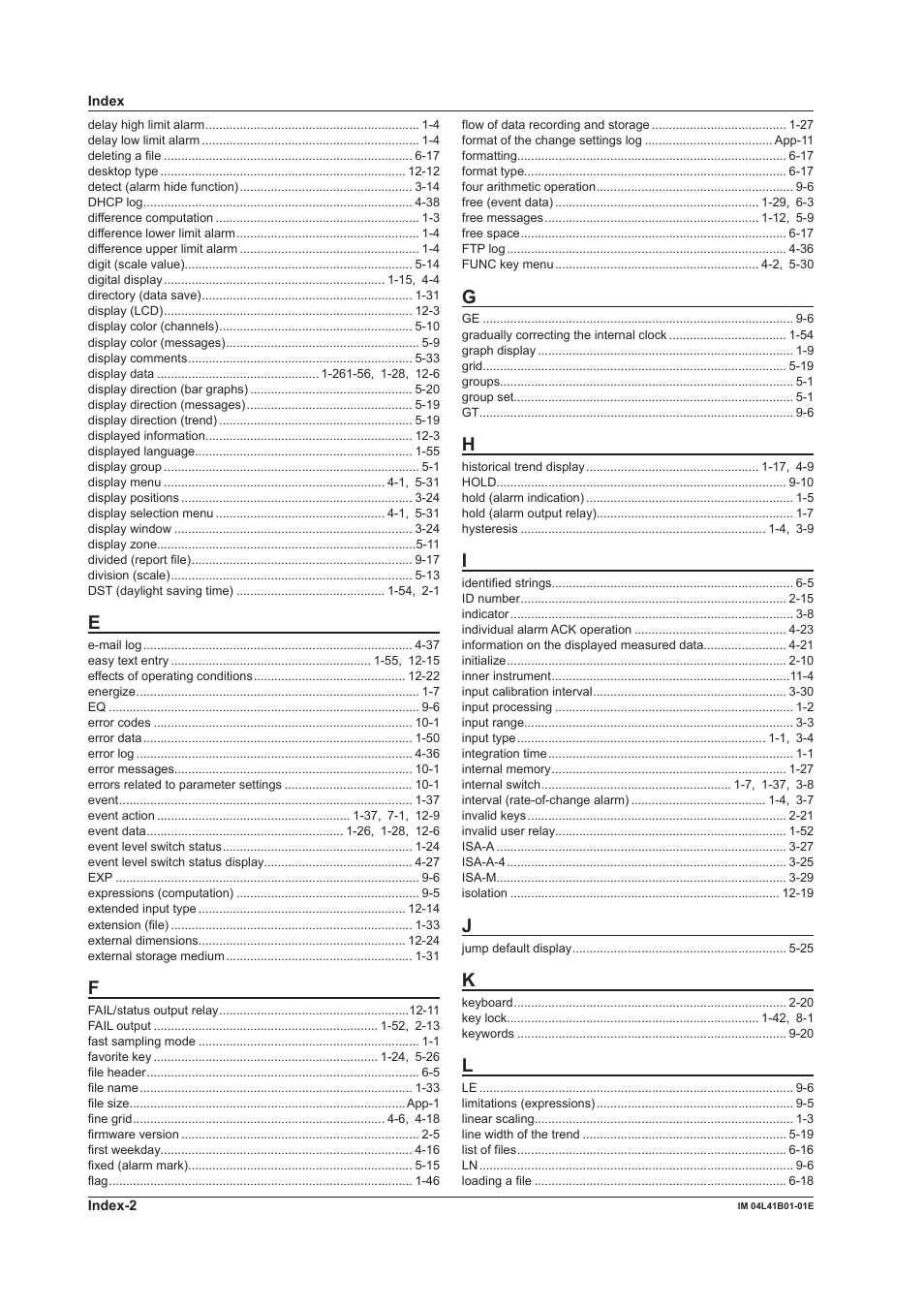 Yokogawa Removable Chassis DX1000N User Manual | Page 332 / 334