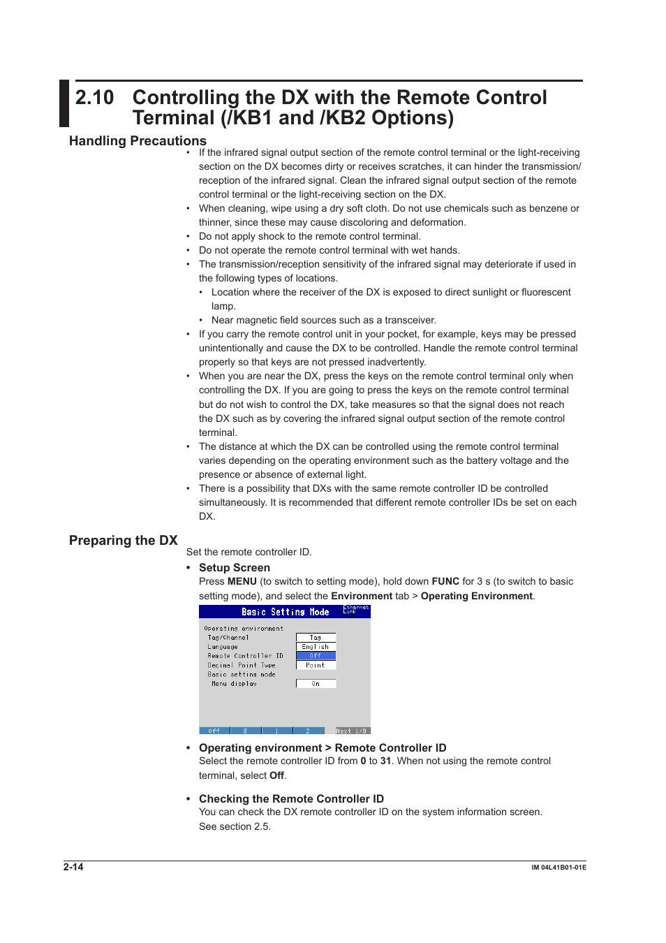 Handling precautions, Preparing the dx | Yokogawa Removable Chassis DX1000N User Manual | Page 81 / 334