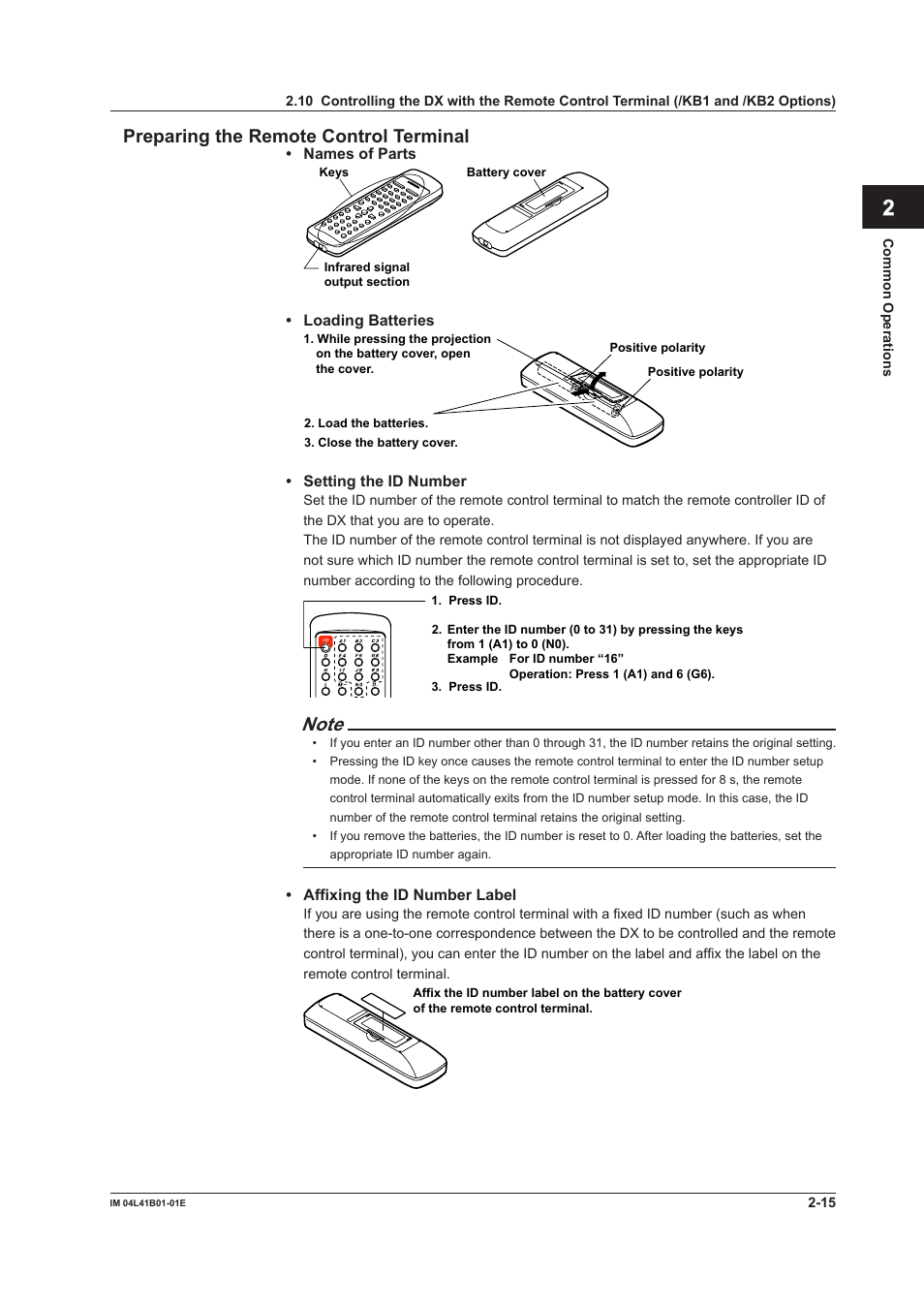 App index preparing the remote control terminal | Yokogawa Removable Chassis DX1000N User Manual | Page 82 / 334