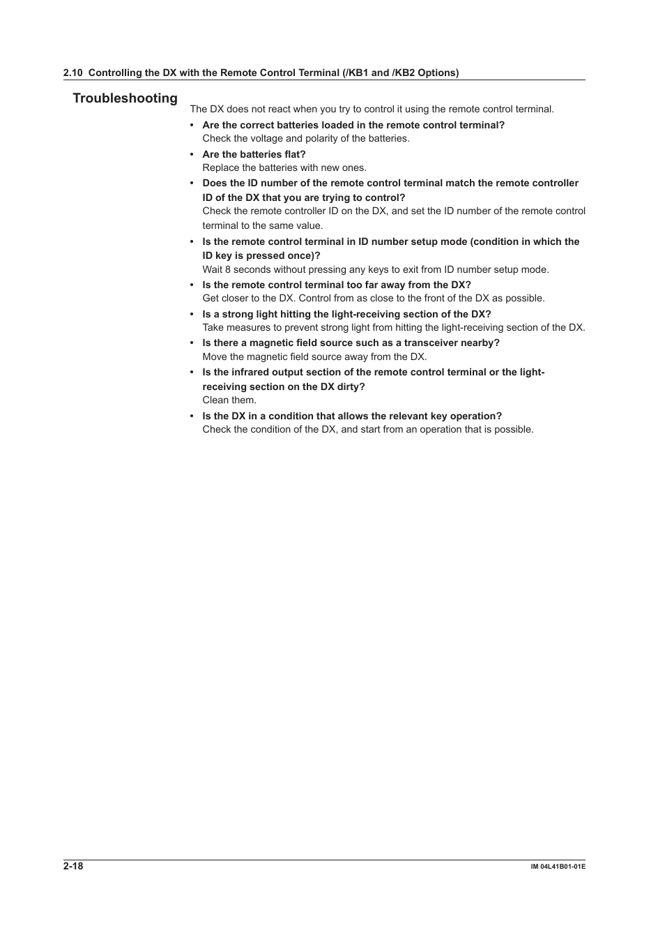 Troubleshooting | Yokogawa Removable Chassis DX1000N User Manual | Page 85 / 334