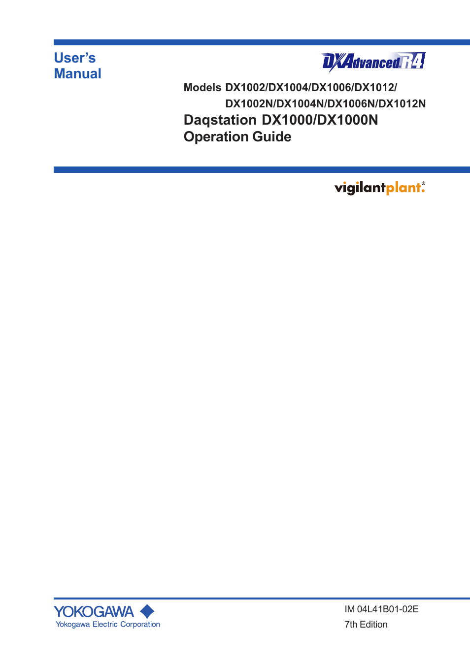 Yokogawa Removable Chassis DX1000N User Manual | 92 pages