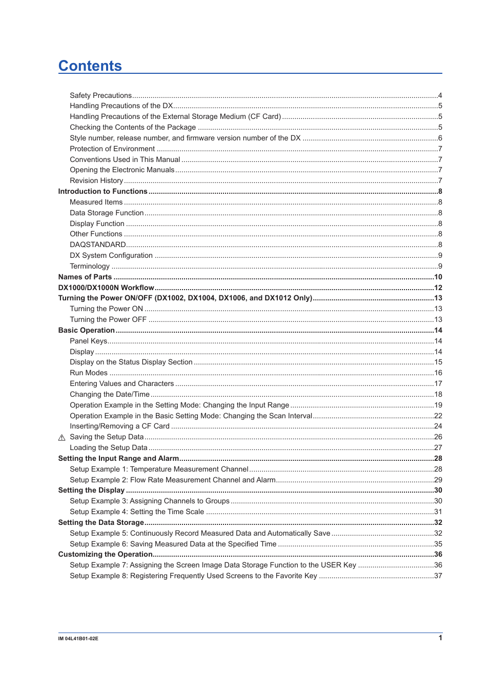 Yokogawa Removable Chassis DX1000N User Manual | Page 3 / 92