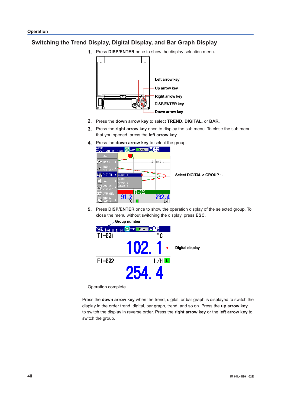 Yokogawa Removable Chassis DX1000N User Manual | Page 42 / 92