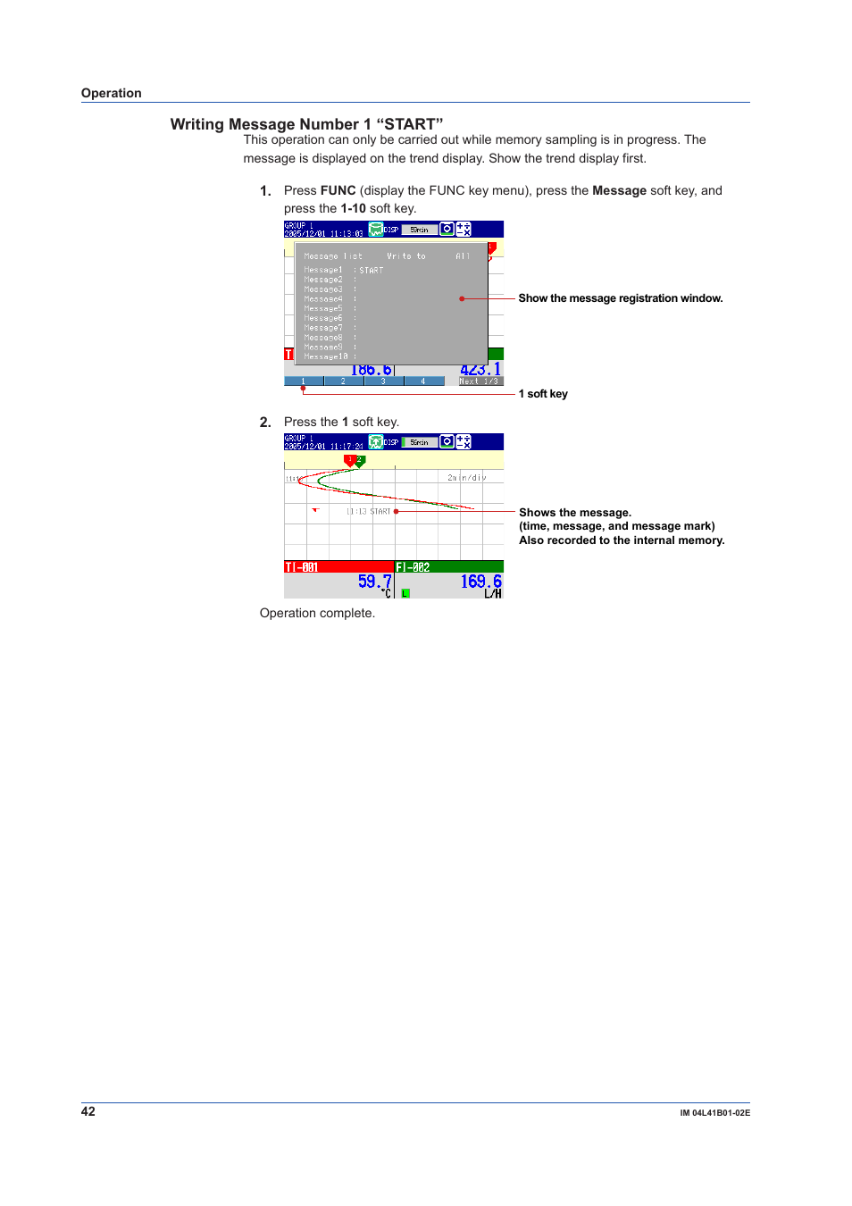 Yokogawa Removable Chassis DX1000N User Manual | Page 44 / 92