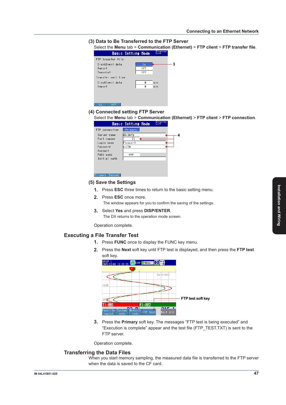 Yokogawa Removable Chassis DX1000N User Manual | Page 49 / 92