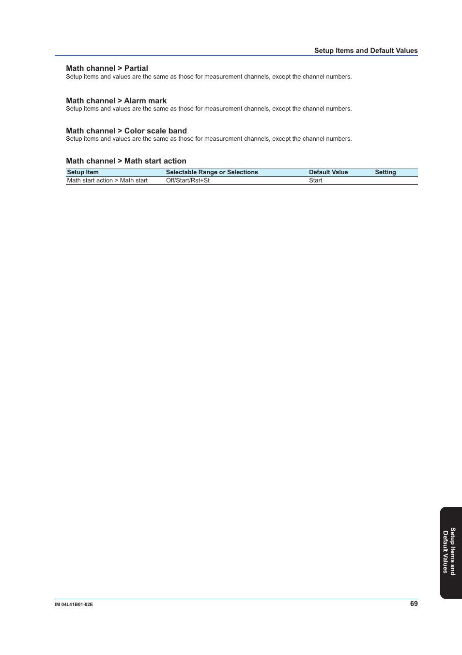 Yokogawa Removable Chassis DX1000N User Manual | Page 71 / 92