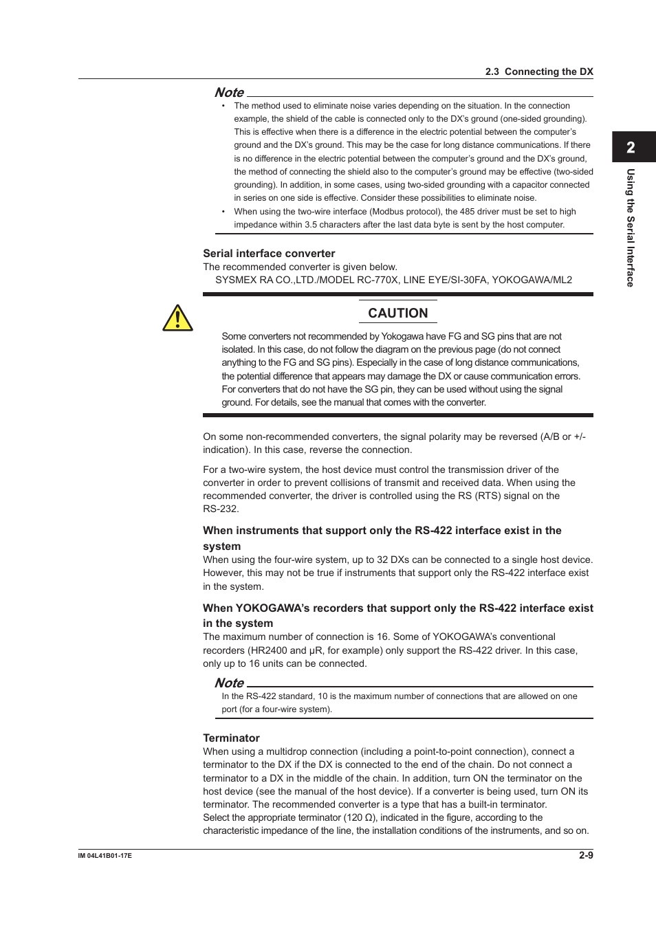 Yokogawa Removable Chassis DX1000N User Manual | Page 103 / 261