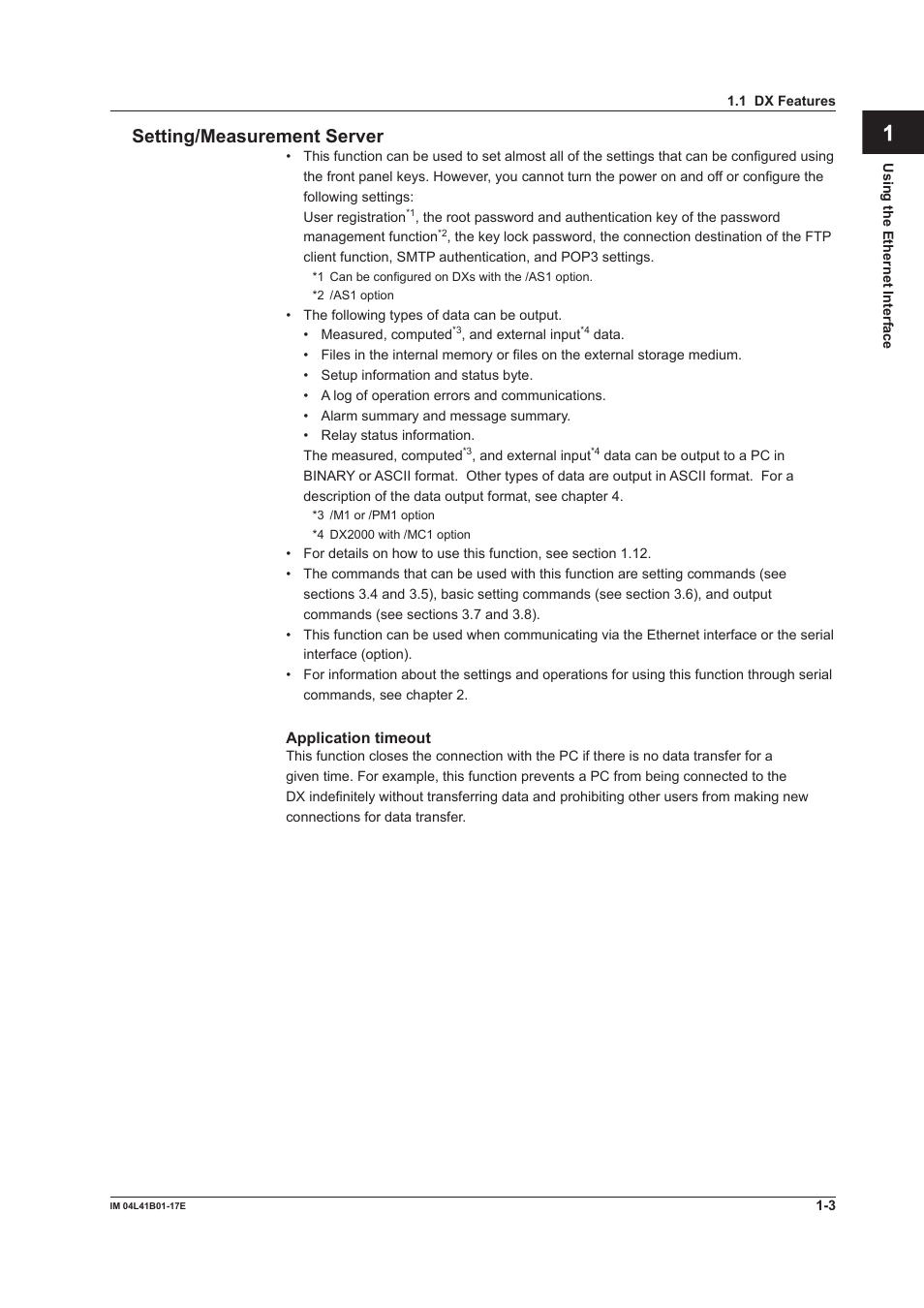 App index setting/measurement server | Yokogawa Removable Chassis DX1000N User Manual | Page 11 / 261