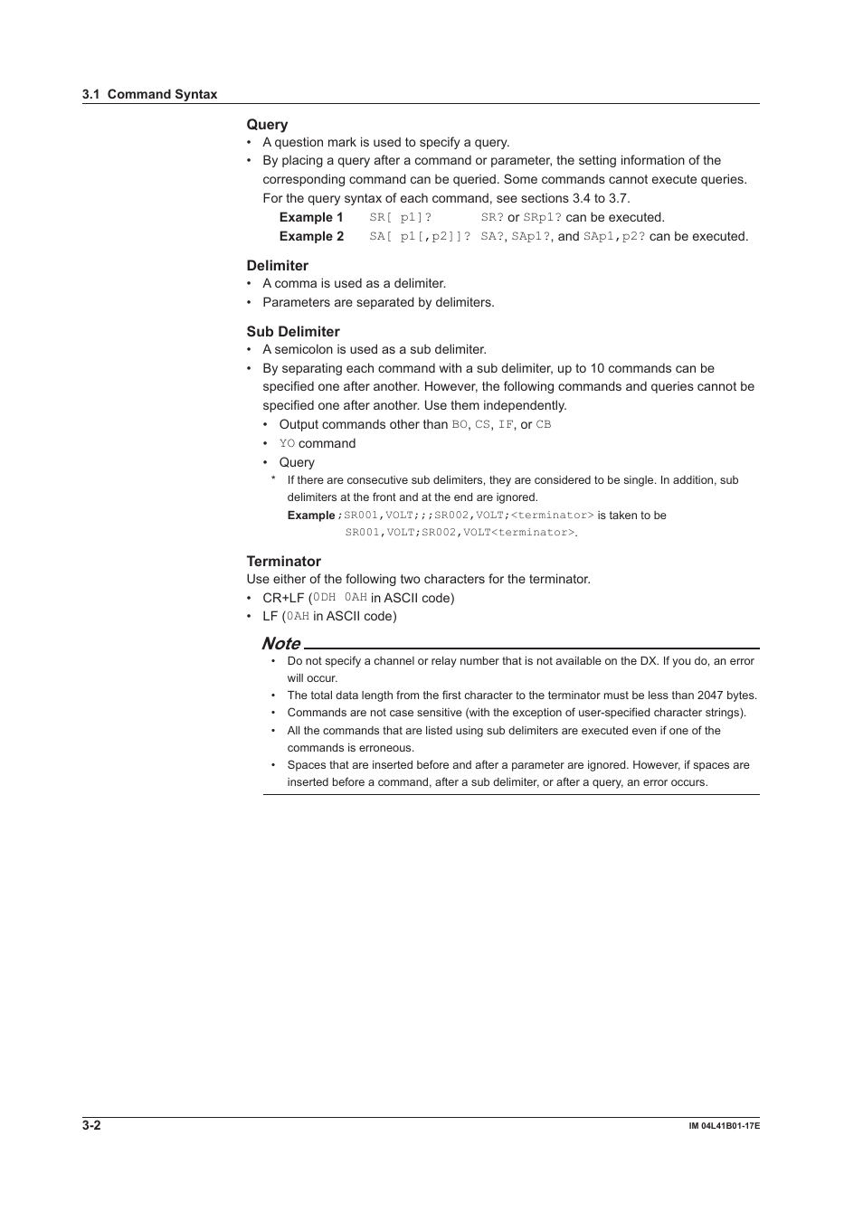 Yokogawa Removable Chassis DX1000N User Manual | Page 119 / 261