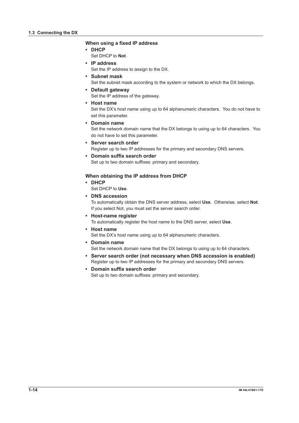 Yokogawa Removable Chassis DX1000N User Manual | Page 22 / 261