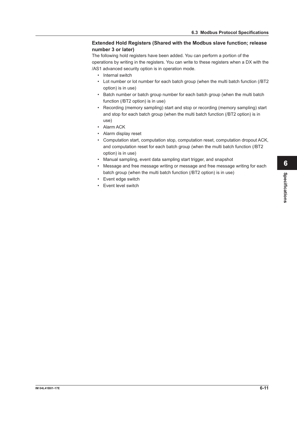 Yokogawa Removable Chassis DX1000N User Manual | Page 237 / 261