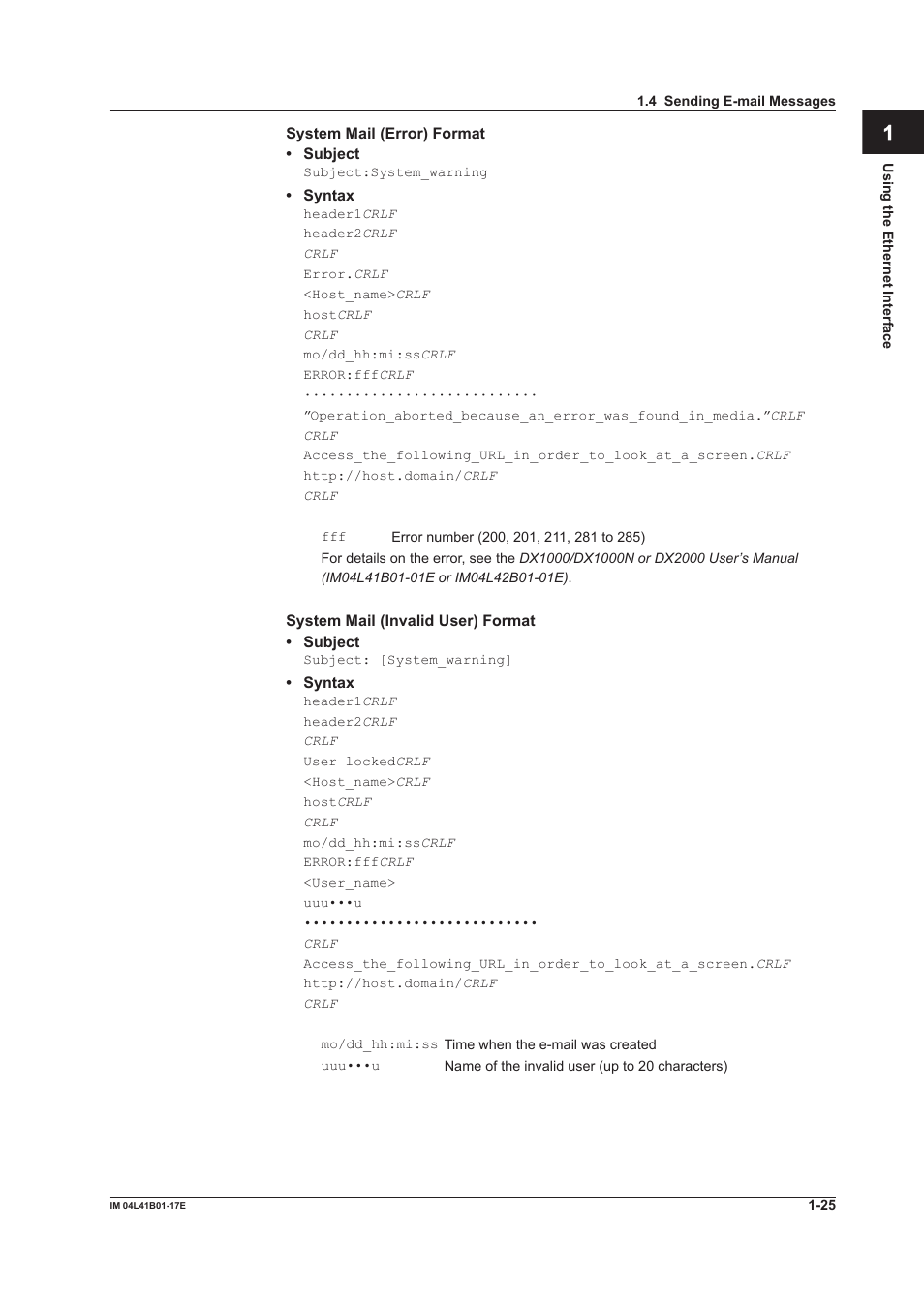 Yokogawa Removable Chassis DX1000N User Manual | Page 33 / 261