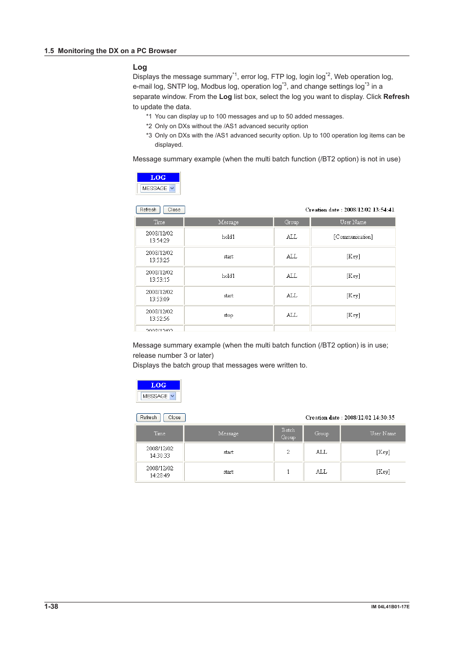 Yokogawa Removable Chassis DX1000N User Manual | Page 46 / 261