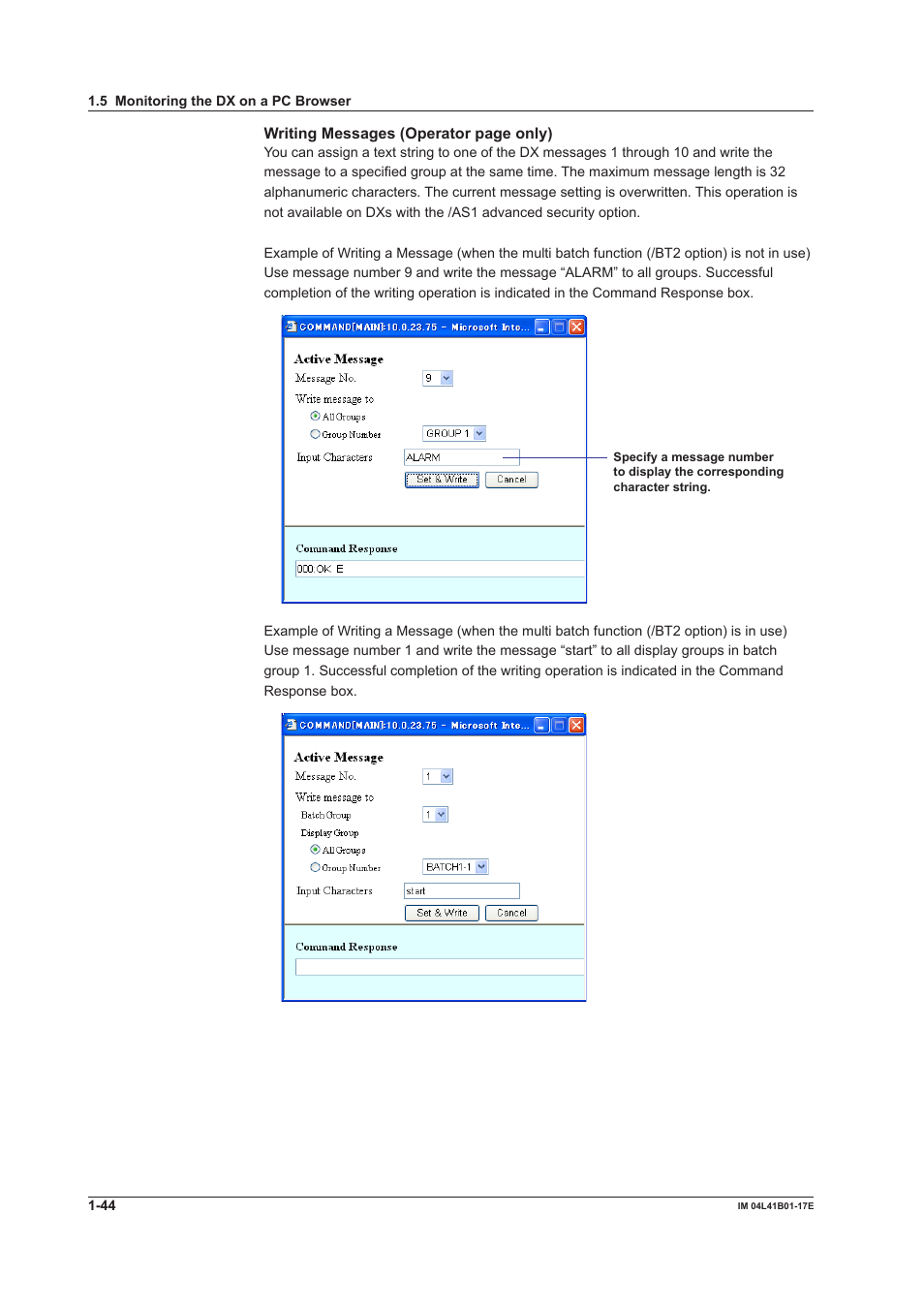 Yokogawa Removable Chassis DX1000N User Manual | Page 52 / 261